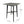 Modern Bar Height Dining Table with Rubberwood Legs and Laminate Table Top