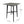 Modern Bar Height Dining Table, Rubberwood Legs and Laminate Table Top