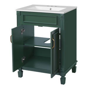 Bathroom Vanity With Top Sink and Soft Closing Doors