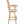 Rustic Bar Stool, Fir Wood Construction, Wide Armrest