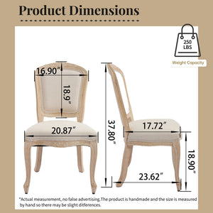 French Country Dining Chairs Set of 2
