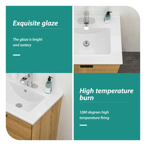 Premium Rectangular Vanity Top With Single Faucet Hole And Overflow
