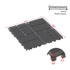 Interlocking Deck Tiles, 44 Pack