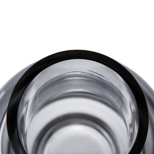 D7.7x13.8"H Geometric Design Smoke Luster