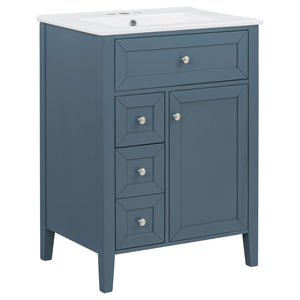Bathroom Vanity With Sink, Soft Closing Cabinet
