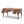 Dauphin Gold Accent 5-Drawer Wood Executive Desk Brown Ash Wood & Veneer