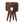 Solid Wood Extra Mini Chestnut Curve Lower Nightstand