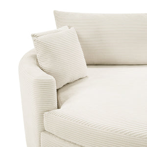 Oversized Double Chaise Lounge Sofa With USB Ports