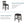 5 Pieces Counter Height Rustic Farmhouse Dining Room Wooden Bar Table Set With 2 Stools And 2 Chairs