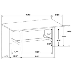 Graham - Rectangular Dining Table - Walnut