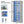 Bookcase With Doors And LED Lighting, 8 Adjustable Shelves Storage Cabinet