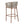 Lodi Outdoor Metal Rope Barstool, Teak Finished Frame and Beige Cushion, Set of 4