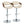 Symphony - Mid Century Modern Adjustable Barstool & Swivel With Rounded T Footrest (Set of 2)