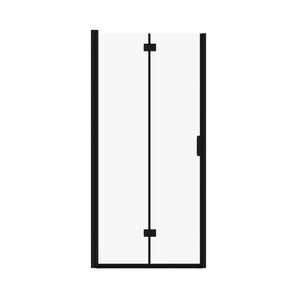 Semi Frameless Bifold Pivot Shower Door, Reversible Installation