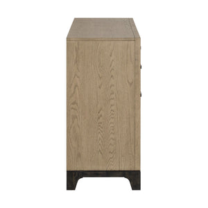 8 Drawer Dresser With Feet And Pulls - Brown