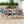 Braided Acacia Wood Outdoor Dining Chairs Set of 4