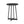 Ranlo - Round Accent Table With Geometric Legs - Black