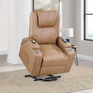 Macklin - Power Lift Massage Recliner With Heat And Dual Cupholders
