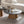 Round Coffee Table with Sturdy Pedestal Design