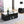 Drisana Mirrored End Table - Black
