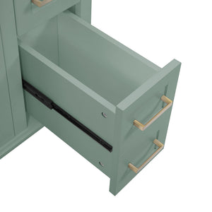 Modern Bathroom Vanity With Sink, Storage Cabinet, Soft Close Doors, Deep & Standard Drawers
