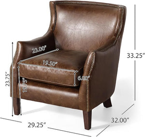 Genuine Leather Single Sofa