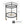 Modern Round Bar Cart with Tempered Glass Shelves