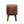 Solid Wood Mini Curved Media Unit, Chestnut, 1-Drawer, 1 Open Slot