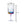 Leadingware Rainbow Diamond Plastic Wine Glasses (Set of 4), Unbreakable Bpa Free Acrylic, 16Oz - Clear