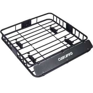 Motoring Rooftop Cargo Carrier Basket Steel Universal Fit Roof Rack