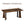 Rustic Rectangular Large Dining Table, Waterproof Desk For 8 People, & Steel With Adjustable Legs - Black / Rustic Brown