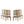 French Country Dining Chair With Rectangular Cane Backrest And Smooth Upholstered Seating