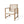 Outdoor Acacia Wood Club Chairs, 2-Piece Set - Natural Stained / White