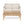 Outdoor Acacia Wood Loveseat with Coffee Table, Light Teak Frame