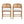 Wooden Frame Counter Stool with Rattan Back - Set of 2