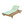 Lounge Chaise Set, Space Available On One Side, Acacia Wood In light brown With Water-Resistant Lounge Cushions (Leaf Coconut & 2 Inch Thick) – Matching Cream/Dark Grey Version Available