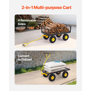 900 Lbs Heavy Duty Steel Garden Cart