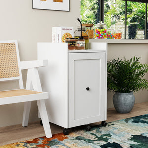 Organizer for Pantry - Sliding Snack Cabinet with Wheels