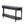 59.2in Black Carved Wooden Console Table with Lower Storage Shelf and Drawers