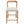 Solid Rubber Wood Counter Stools (Natural Oak + Beige) Set of 2