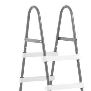 Intex Pool Ladder for 48 Inch Wall Pools & 15' Pool Debris Cover w/ Drain Holes