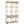 Adela - French Country Bookcase Display Storage Shelf Etageres - Antique White