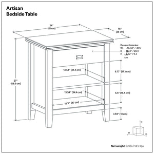 Artisan - Handcrafted Bedside Table