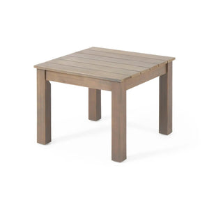 Halcyon Outdoor Side Table With Slat Design
