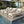 White Iron & Teak Finish Chaise Lounge Set