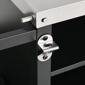 K&K 72.4' Large Grill Table for Big Green Egg