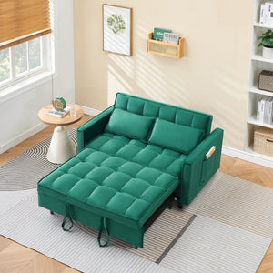 Sofa Bed With Pockets, 3 In 1 Convertible For Living Room