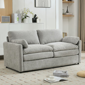 Cozy Upholstered Cushion Loveseat Sofa For Living Room