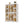 Portable Wardrobe Closet Storage Organizer For Clothes With Magnetic Doors, 12 Cubes & 2 Hanging Rods - White