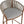 Lodi Outdoor Metal Rope Barstool, Teak Finished Frame and Beige Cushion, Set of 4